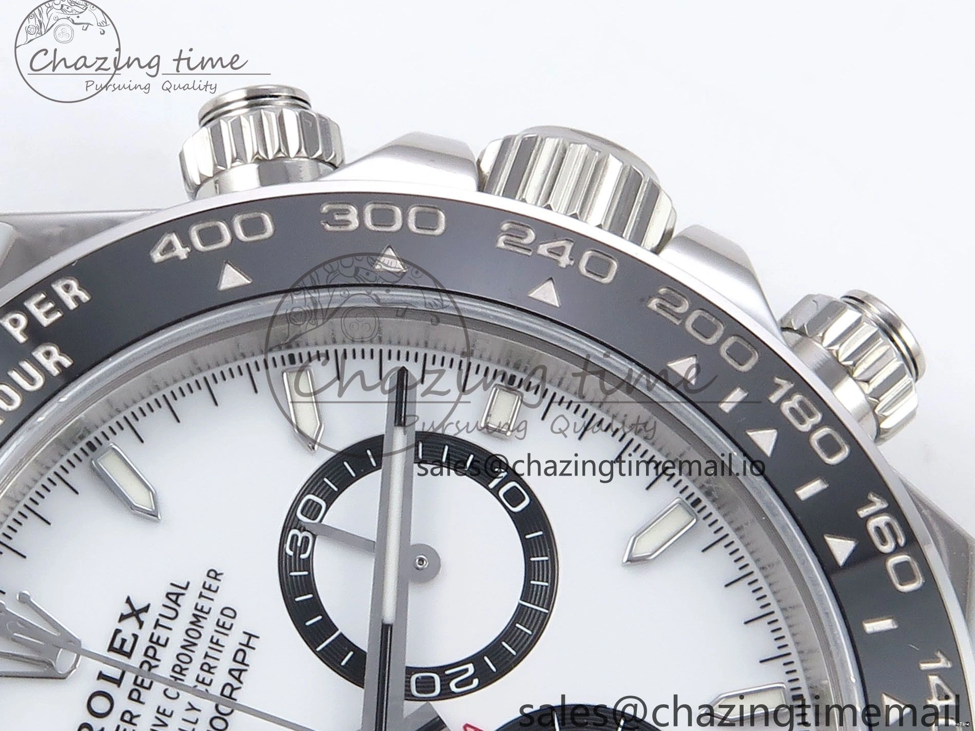 MiroTime 0323 Refined Daytona 126500 VSF 1:1 Best Edition 904L Steel White Dial on SS Braclet DD 1238